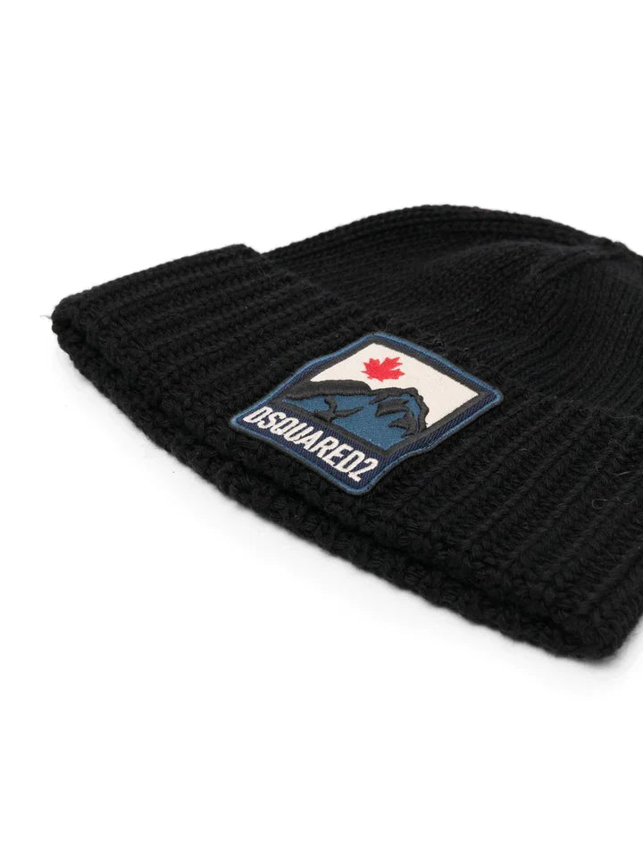 Dsquared2 Mountain Black Beanie