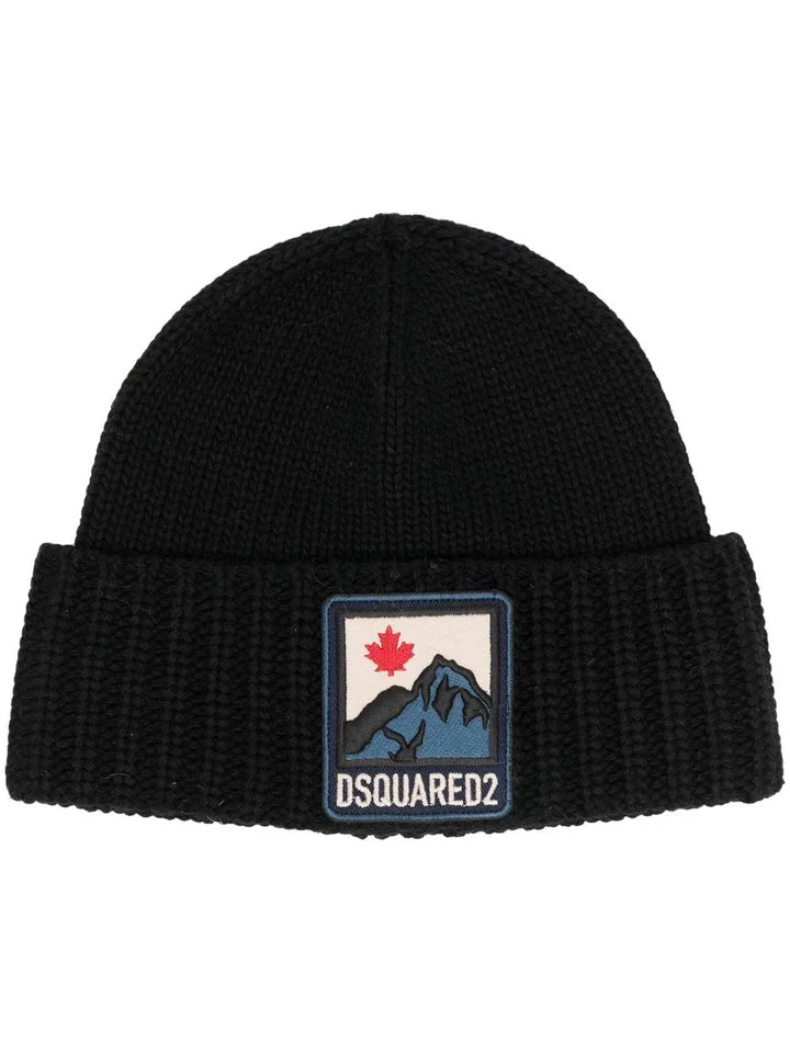 Dsquared2 Mountain Black Beanie