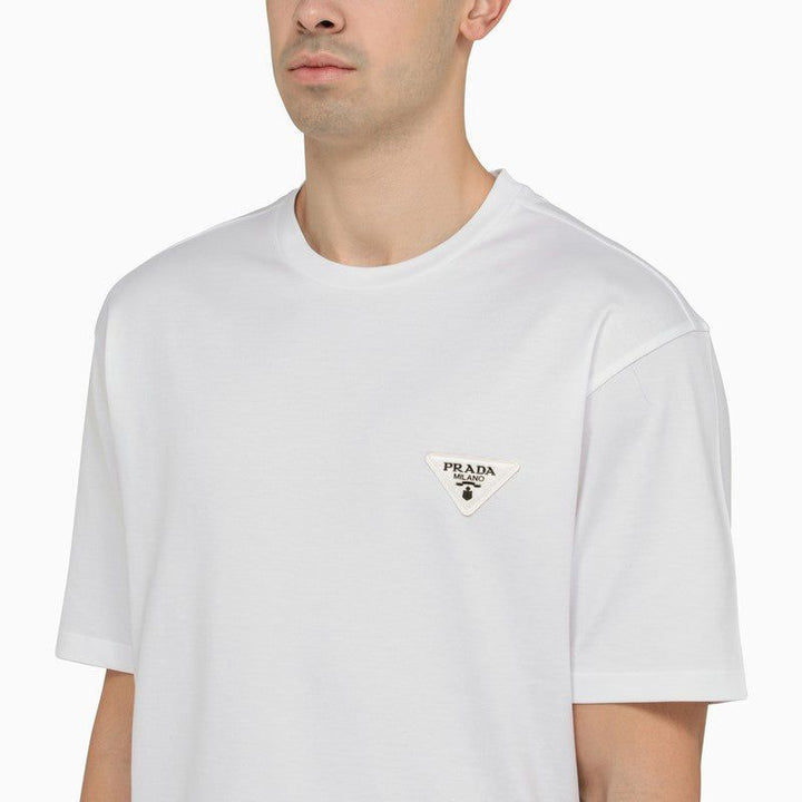 PRADA TRIANGLE WHITE T-SHIRT