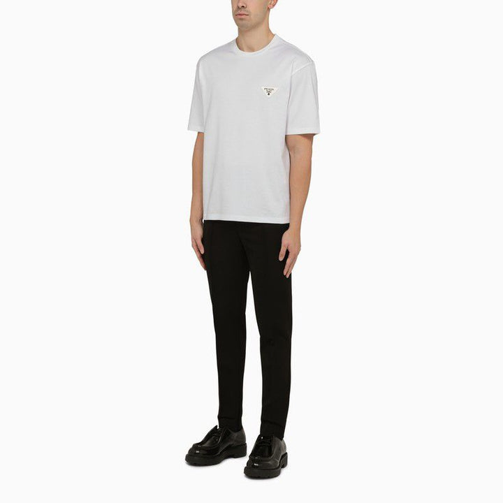 PRADA TRIANGLE WHITE T-SHIRT