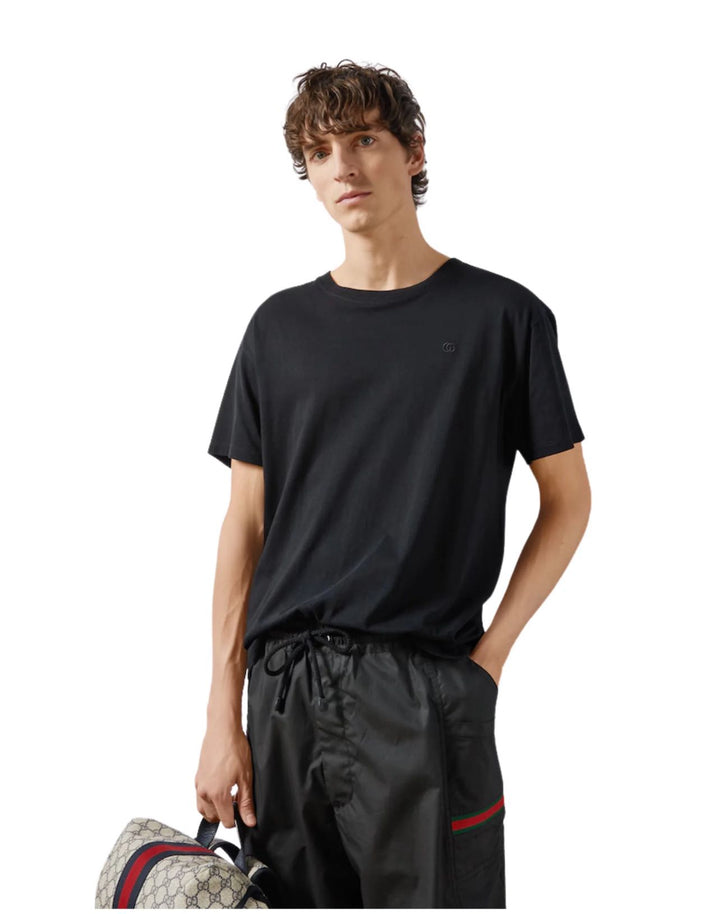 GUCCI MINI LOGO PATCHED T-SHIRT