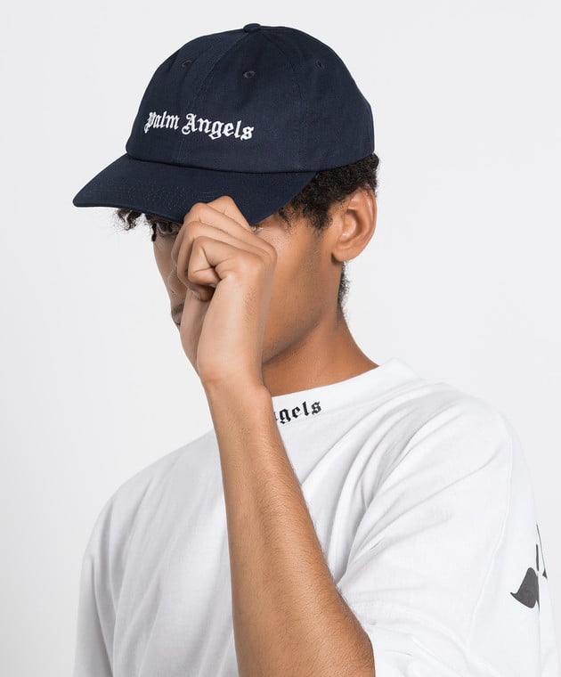 PALM ANGELS NAVY BLUE CAP