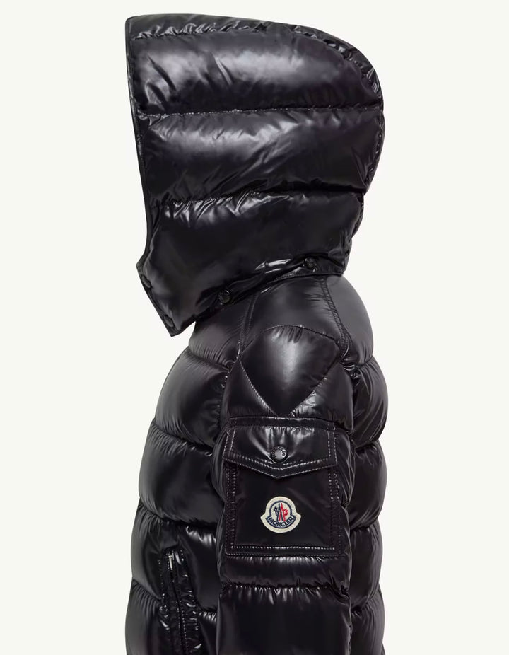 MONCLER MAYA BLACK PUFFER JACKET