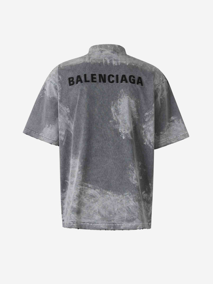 Balenciaga Grey Printed T-Shirt