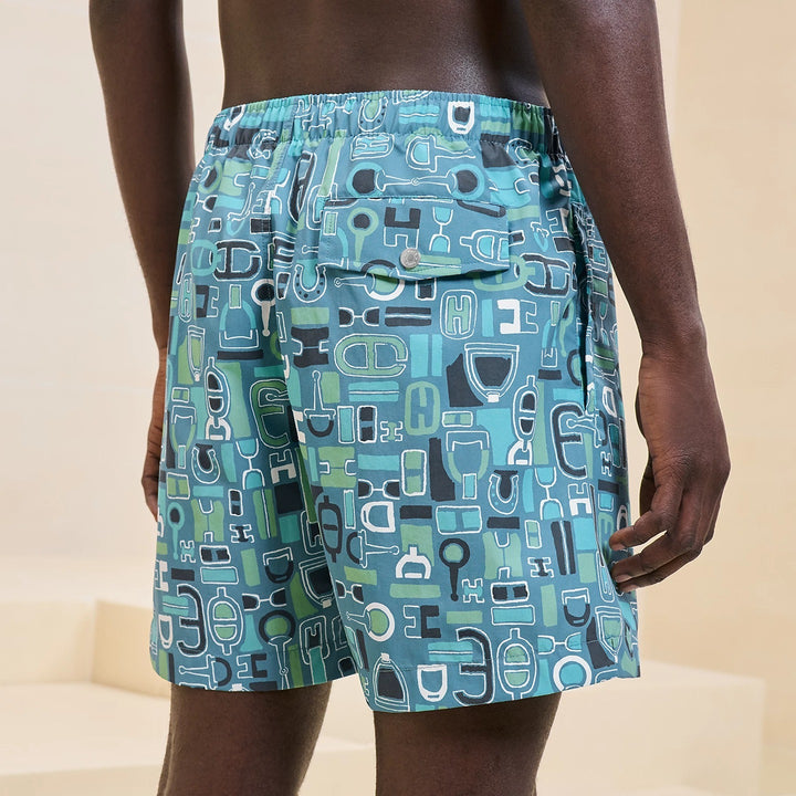 HERMES POOL SHORTS OCEAN BLUE