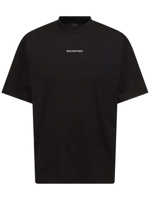 BALENCIAGA MINI LOGO BLACK T-SHIRT