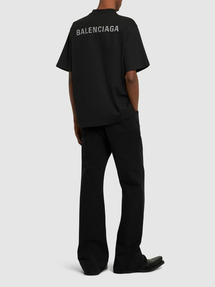 BALENCIAGA MINI LOGO BLACK T-SHIRT
