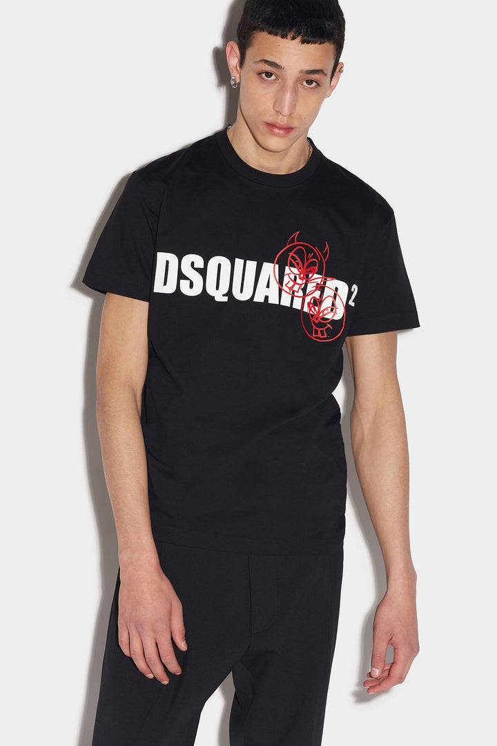 DSQUARED2 DOODLE FACE T-SHIRT