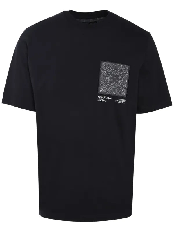 AMIRI BANDANA BLACK T-SHIRT