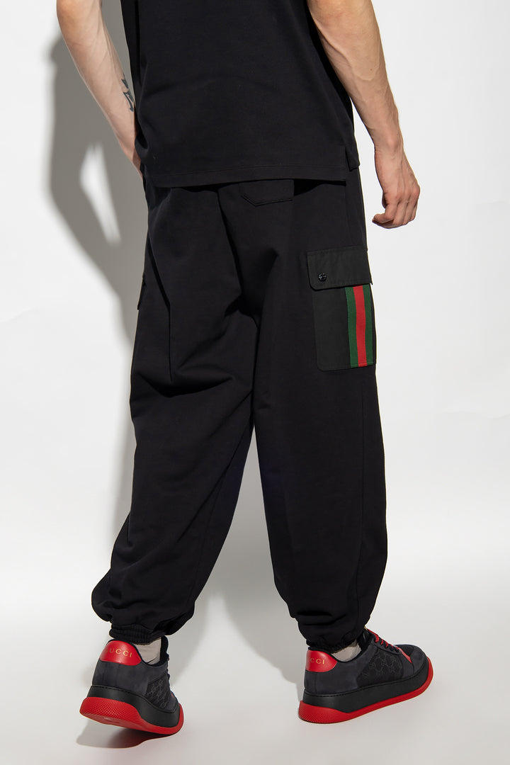 GUCCI BLACK PANTS WITH POCKETS