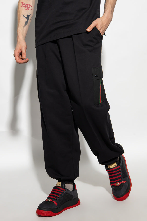 GUCCI BLACK PANTS WITH POCKETS