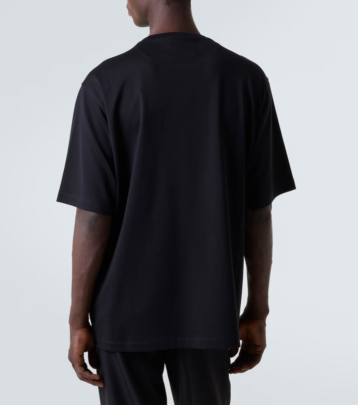 PRADA TRIANGLE LOGO T-SHIRT BLACK