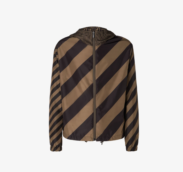 FENDI REVERSIBLE NYLON WINDBREAKER JACKET