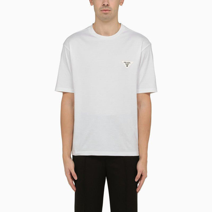 PRADA TRIANGLE WHITE T-SHIRT
