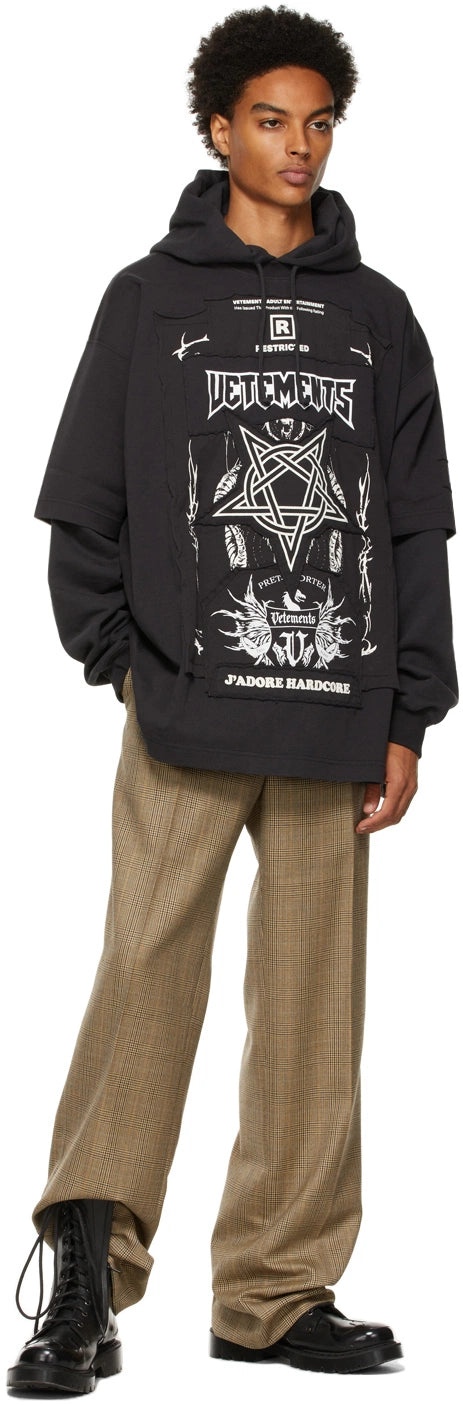 VETEMENTS BLACK LIMITED EDITION HARDCORE T-SHIR