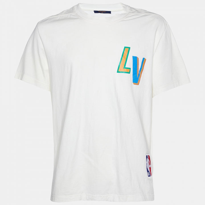 LOUIS VUITTON X NBA WHITE T-SHIRT
