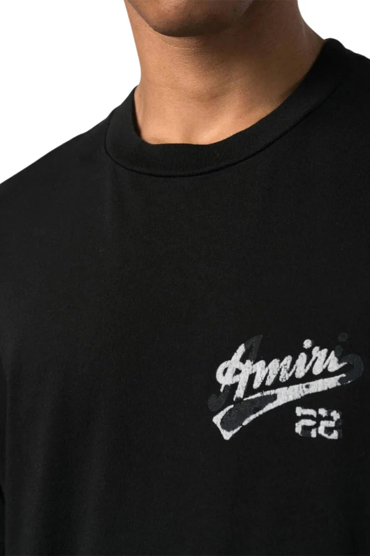 AMIRI 22 JERSEY BLACK T-SHIRT