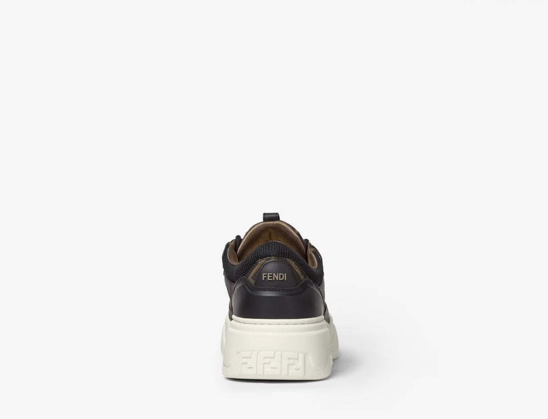 FENDI FORCE BLACK MONOGRAM SNEAKERS
