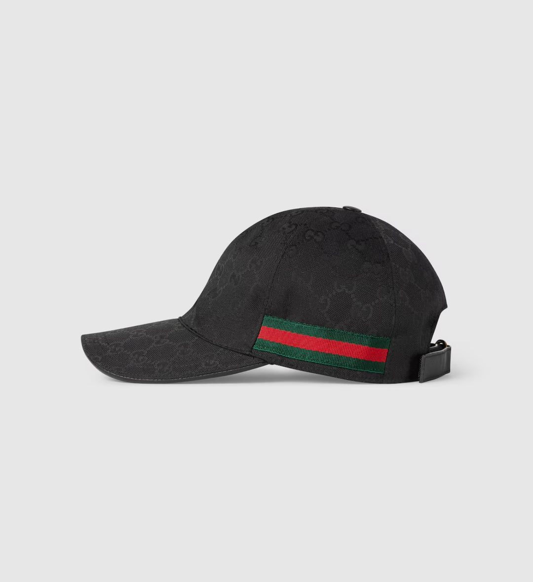 GUCCI MONOGRAM BLACK CAP
