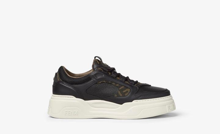 FENDI FORCE BLACK MONOGRAM SNEAKERS