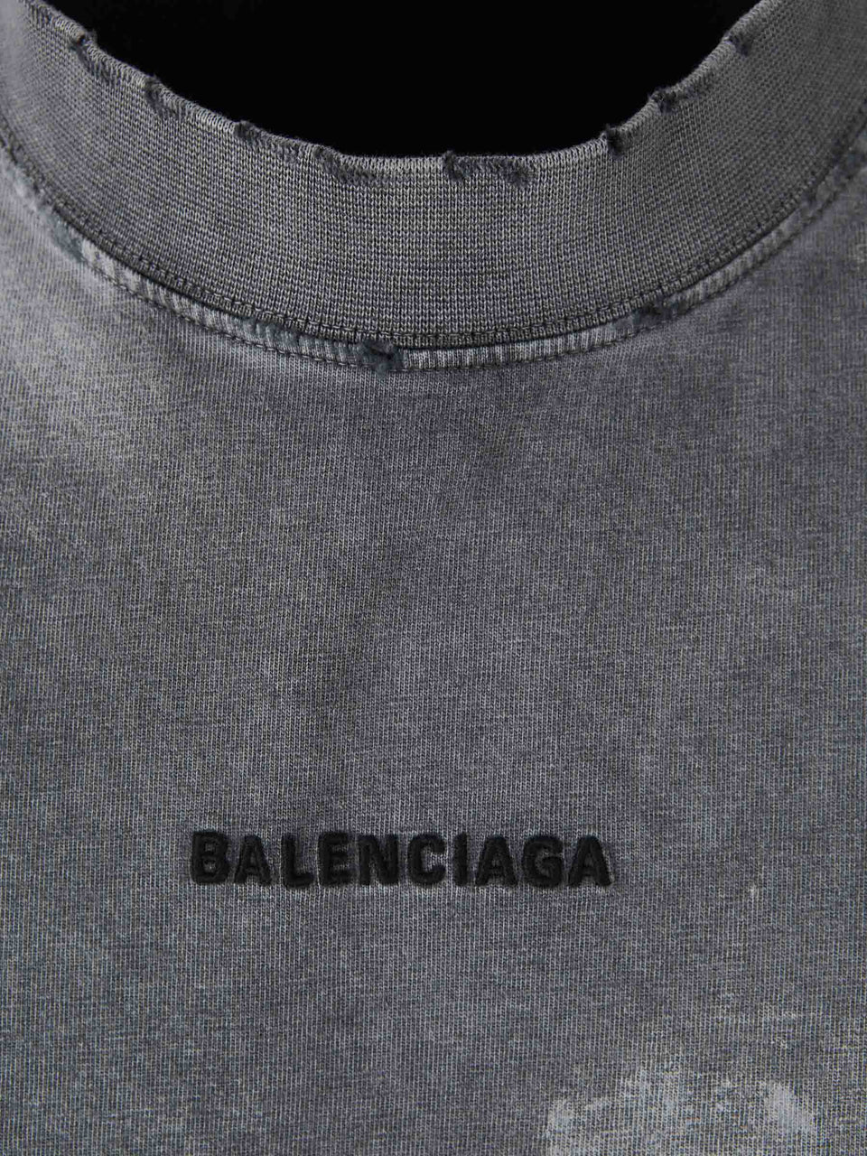 Balenciaga Grey Printed T-Shirt