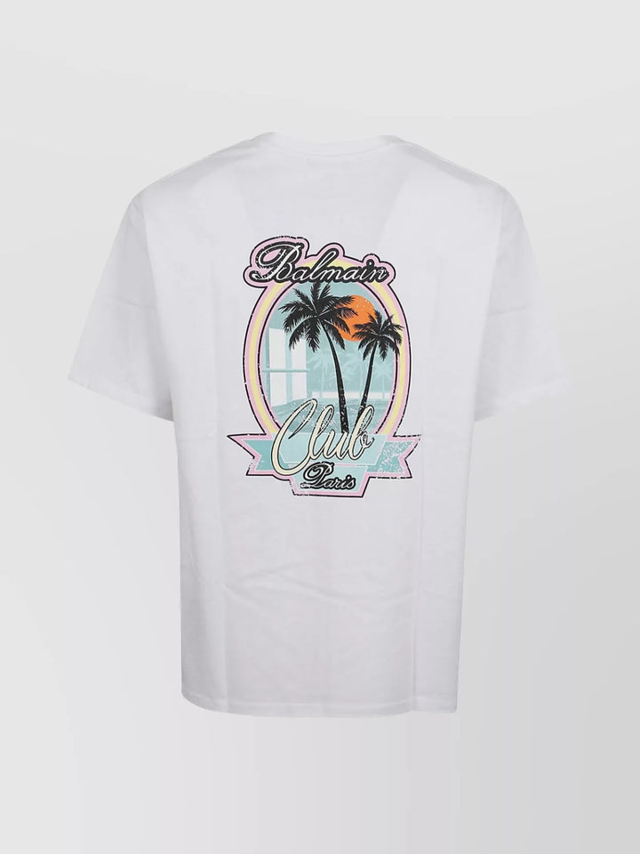 BALMAIN TROPICAL T-SHIRT