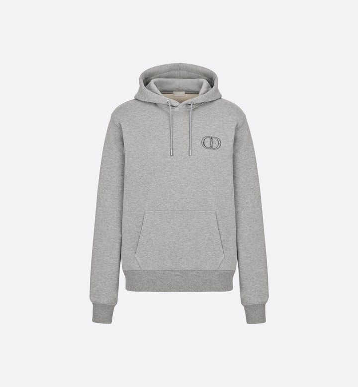 DIOR CD LOGO GREY HOODIE