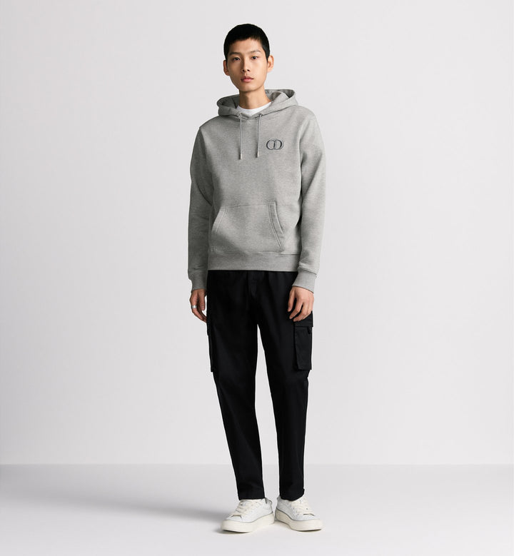 DIOR CD LOGO GREY HOODIE