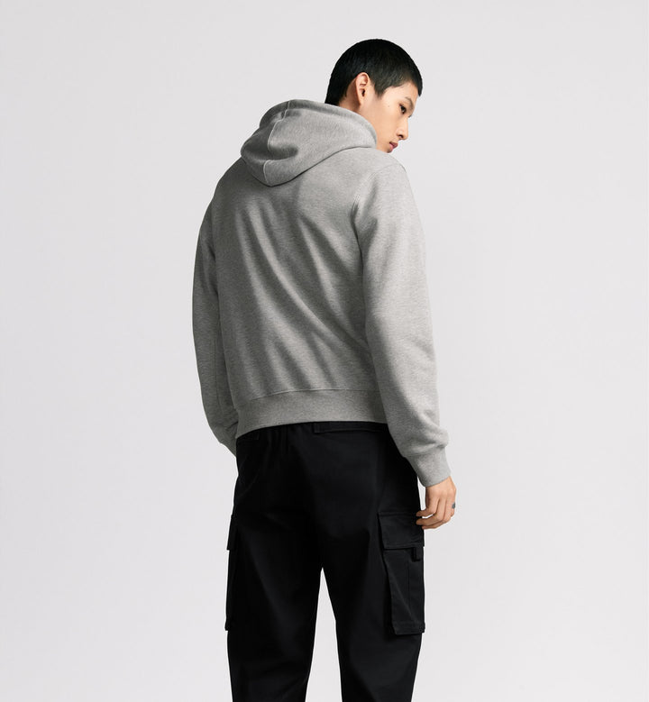 DIOR CD LOGO GREY HOODIE