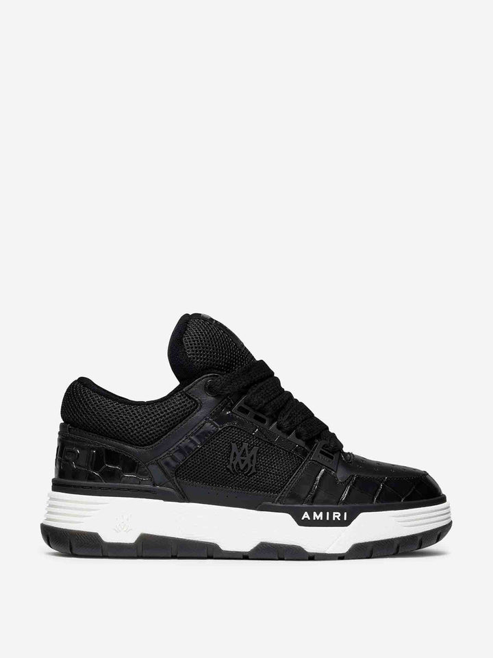 AMIRI MA-1 CROCODILE BLACK SNEAKERS