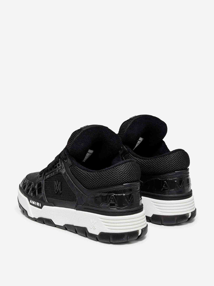 AMIRI MA-1 CROCODILE BLACK SNEAKERS