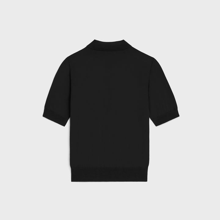 CELINE POLO BLACK T-SHIRT