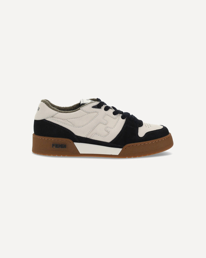 FENDI LOW WHITE BROWN SNEAKERS
