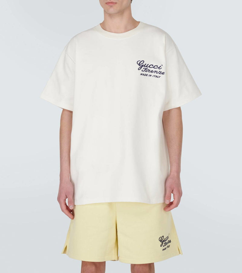 GUCCI ITALY PRINT WHITE T-SHIRT