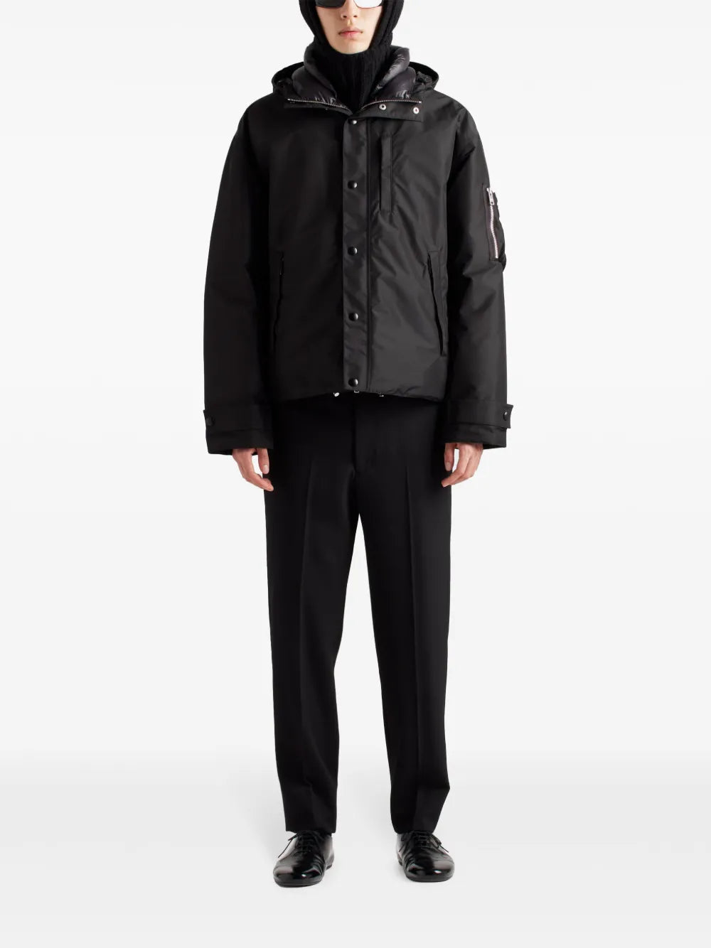 PRADA TECHNICAL WINTER JACKET BLACK