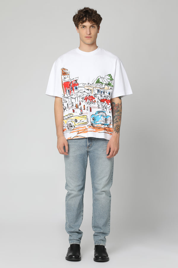 JACQUEMUS LARGO WHITE T-SHIRT
