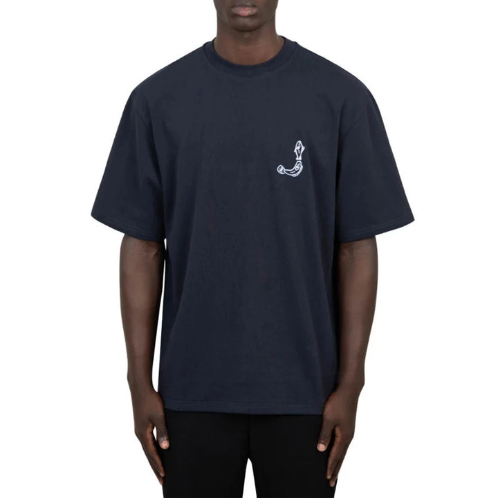 JACQUEMUS BLACK COTTON T-SHIRT