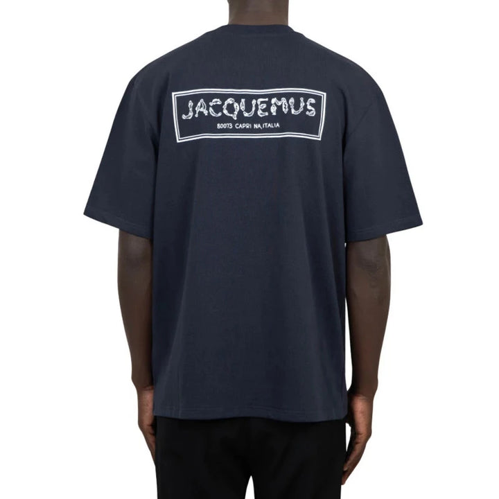 JACQUEMUS BLACK COTTON T-SHIRT