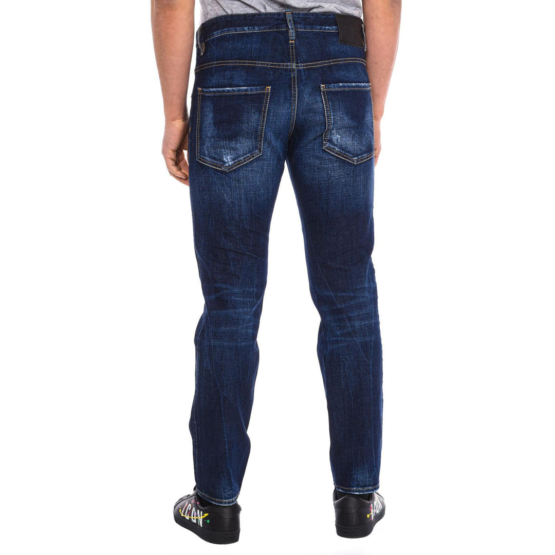DSQUARED2 BIG PRINTED JEANS DENIM