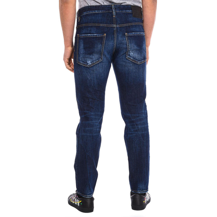 DSQUARED2 BIG PRINTED JEANS DENIM