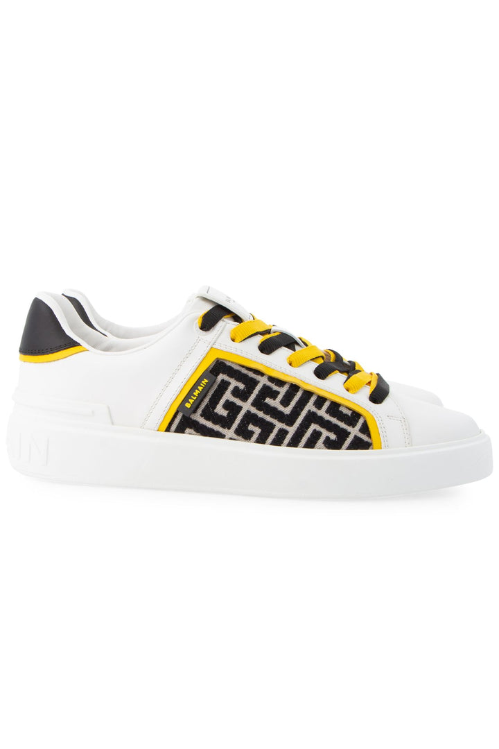 BALMAIN MONOGRAM JACQUARD SNEAKERS
