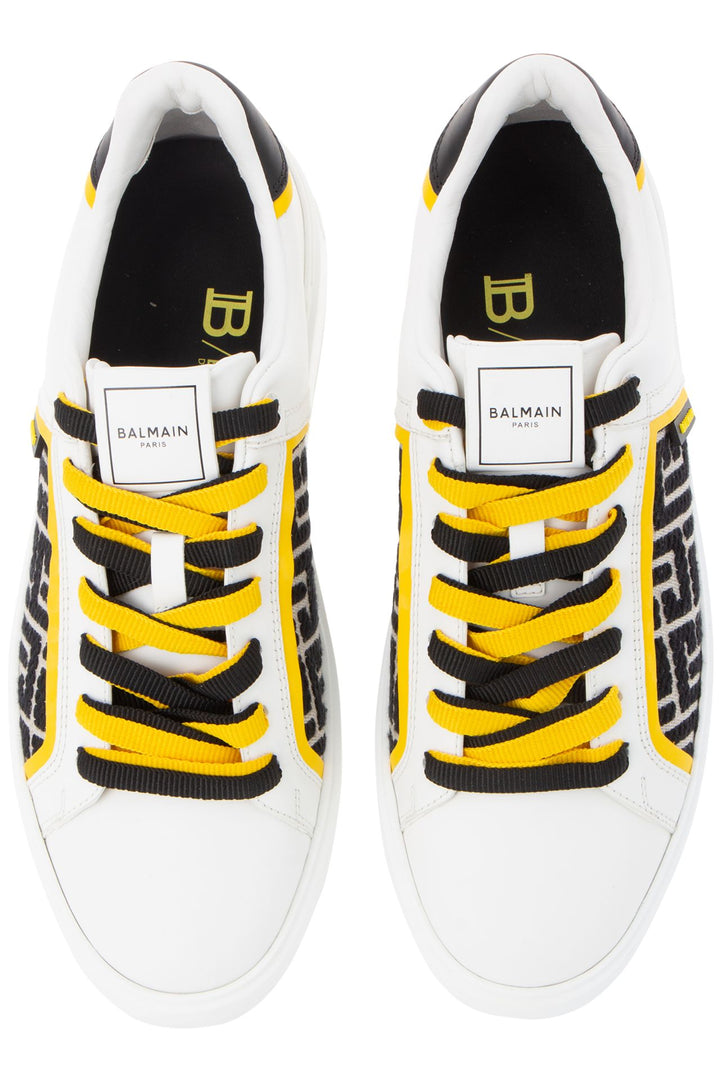 BALMAIN MONOGRAM JACQUARD SNEAKERS