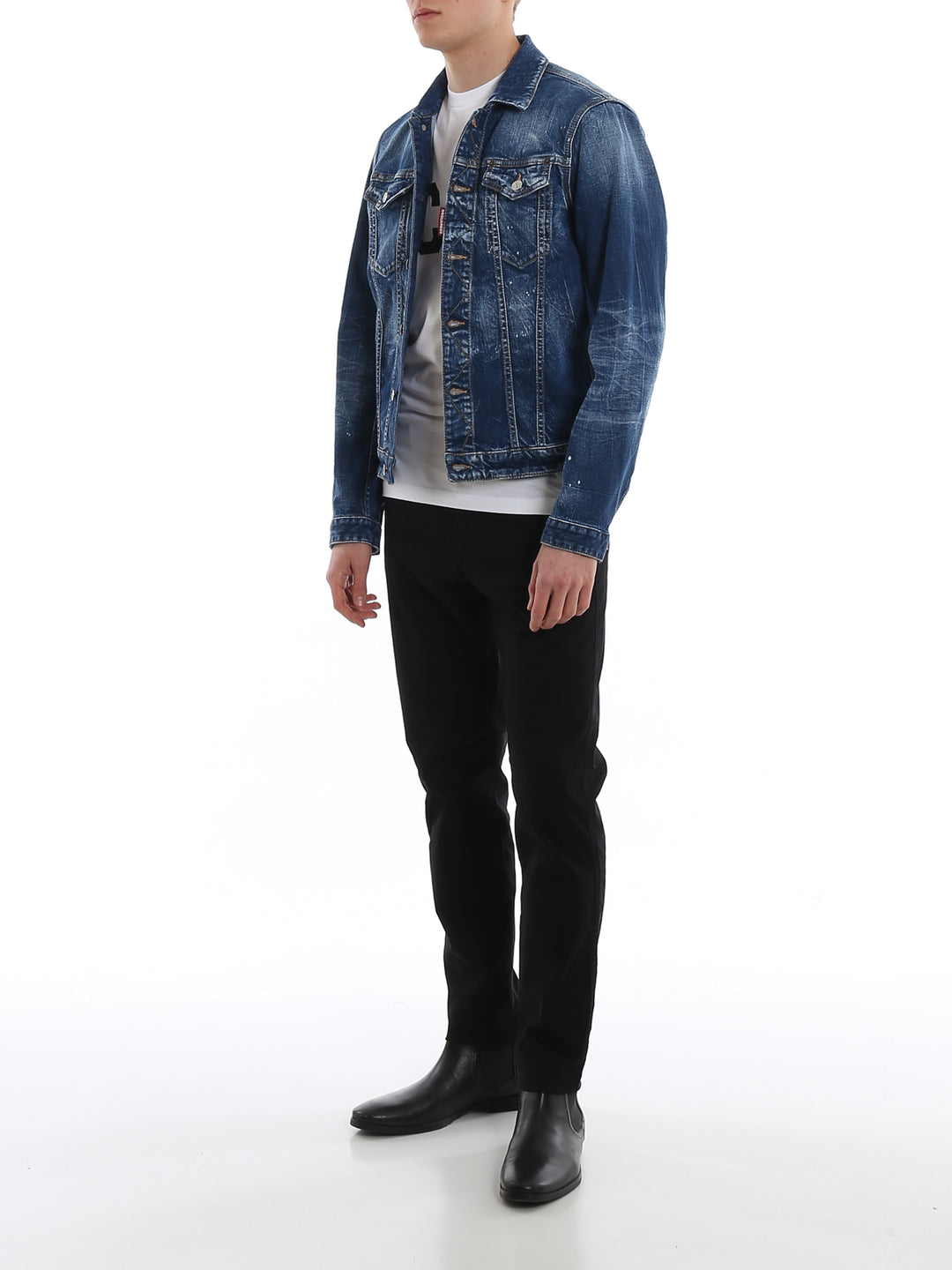 DSQUARED2 DENIM WASHED JACKEY
