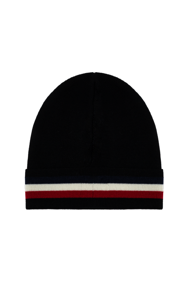 MONCLER LOGO PATCH BEANIE