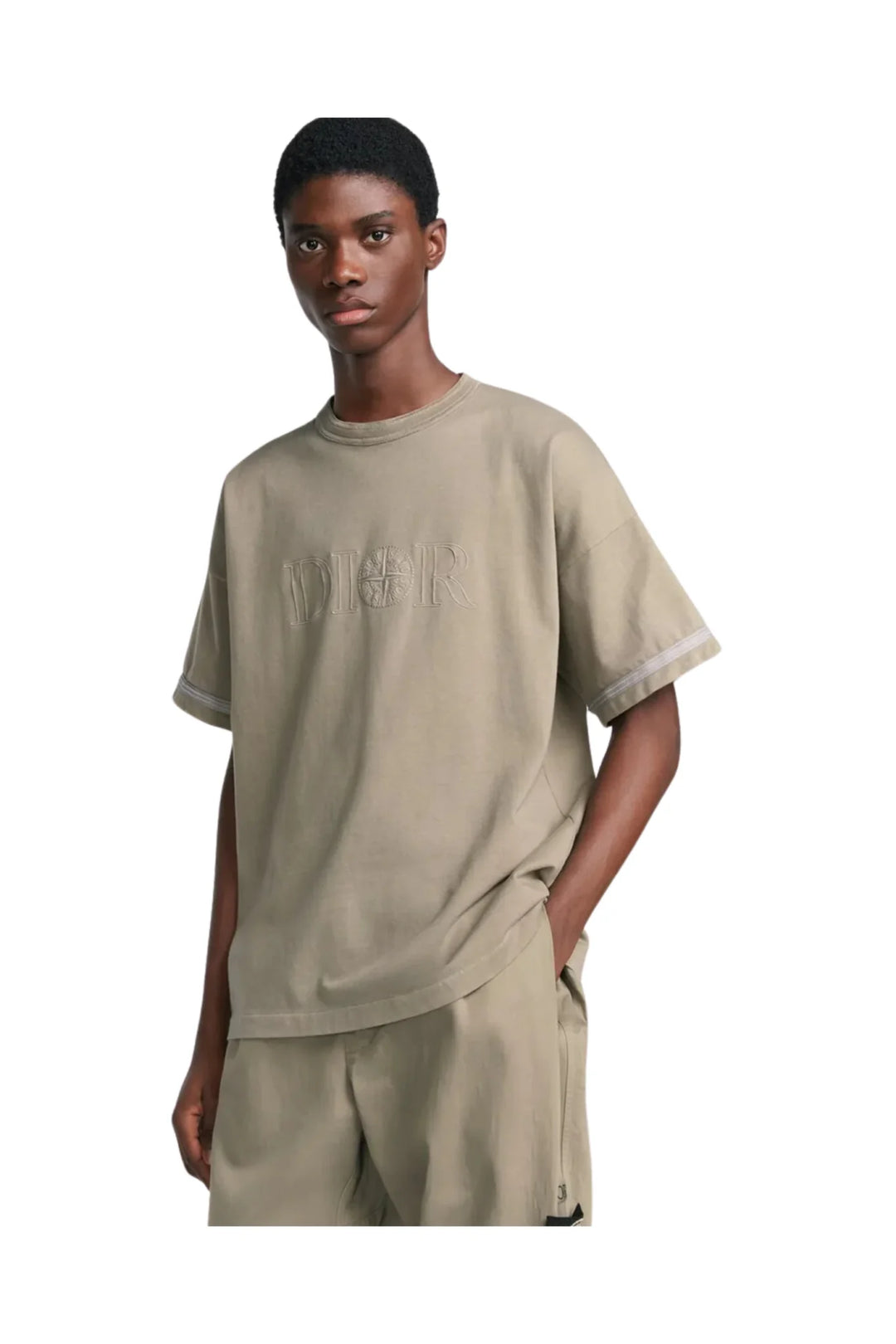 DIOR STONE ISLAND BEIGE T-SHIRT