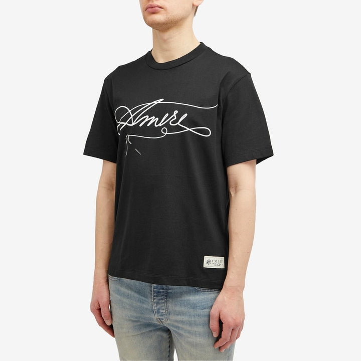 AMIRI STITCH BLACK T-SHIRT