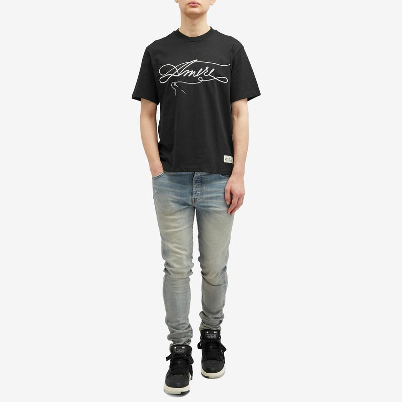 AMIRI STITCH BLACK T-SHIRT