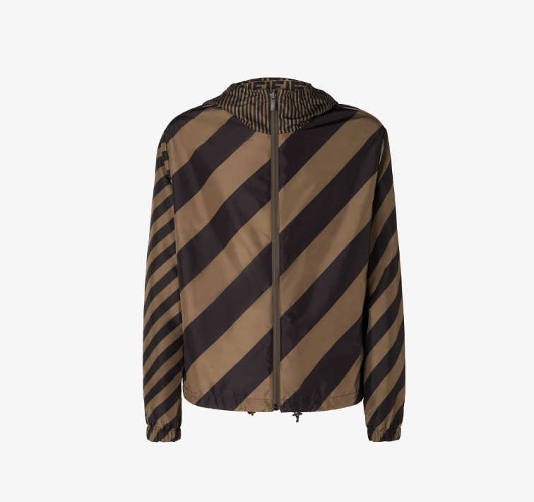 FENDI REVERSIBLE NYLON WINDBREAKER JACKET